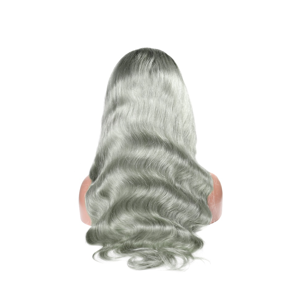 Stema 13x4 Lace Frontal 1B/Grey Body Wave Wig